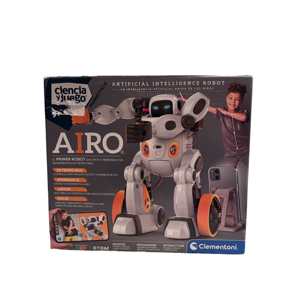Clementoni AIRO Artificial Intelligence Robot Kids 9+ White New Open Box STEM